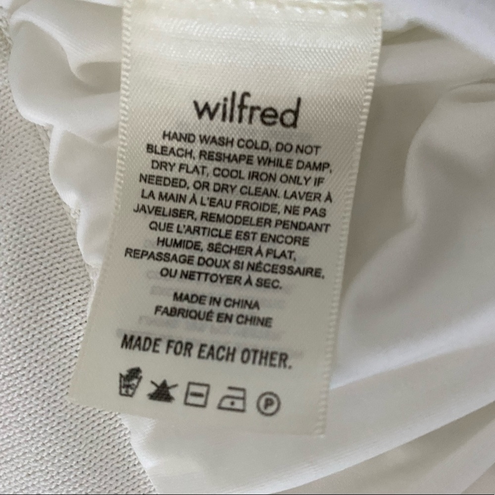 Aritzia Wilfred Heirloom White Knit Aline Skirt - Picture 5 of 9